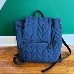 kate spade Quilted Navy Nylon Backpack